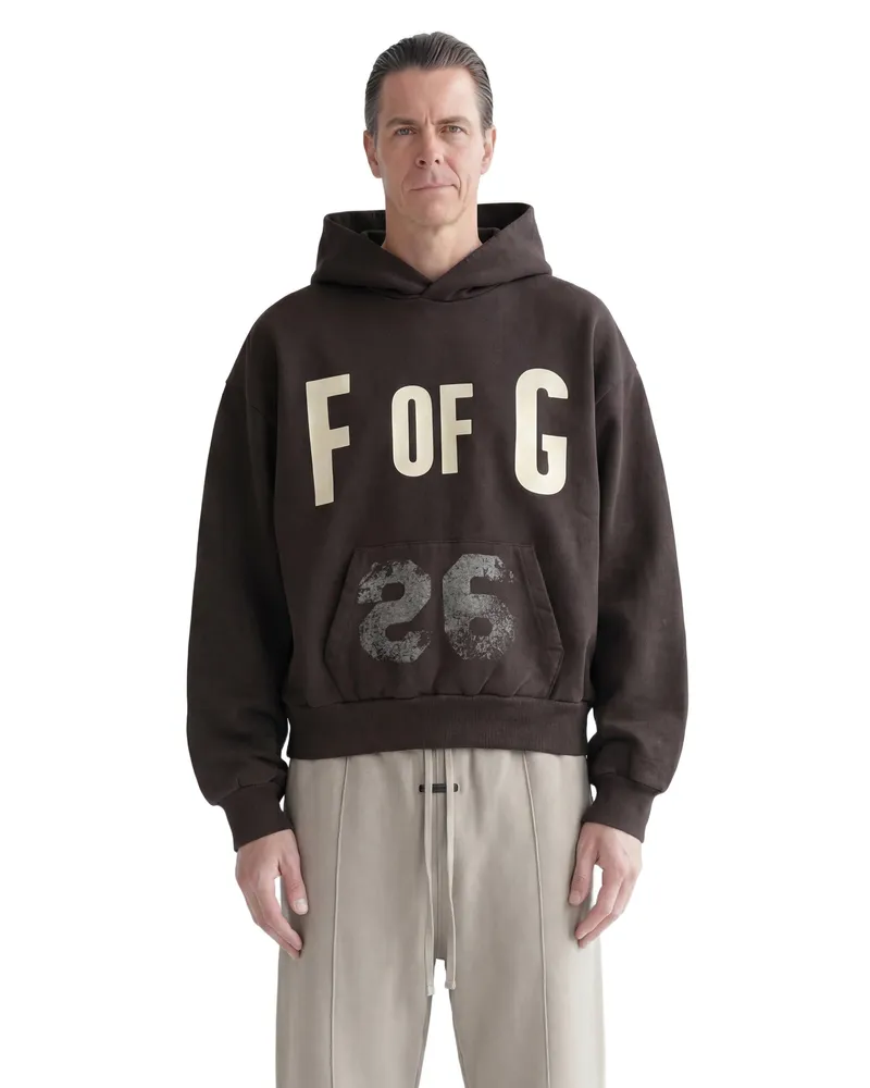 Fear of God F of G Classic Fit Raglan Hoodie Brown