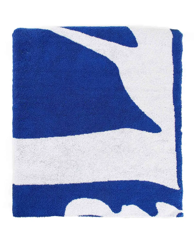 Burberry EKD ctton towel Blue