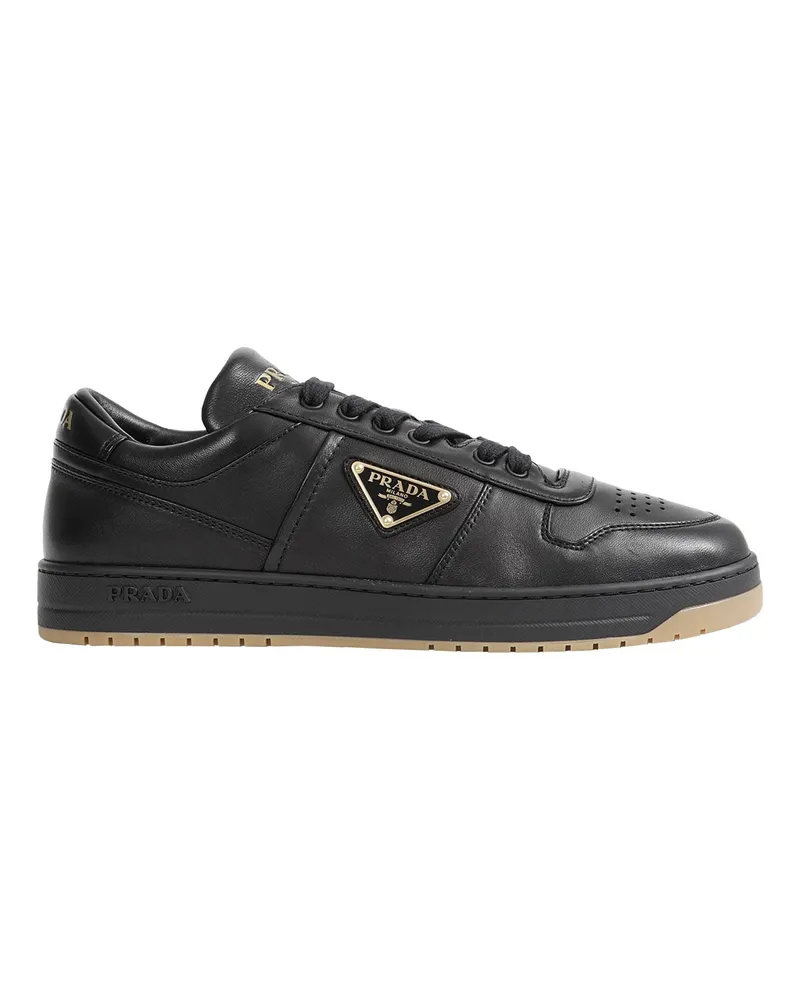 Prada Nappa Leather Downtown Sneakers Black