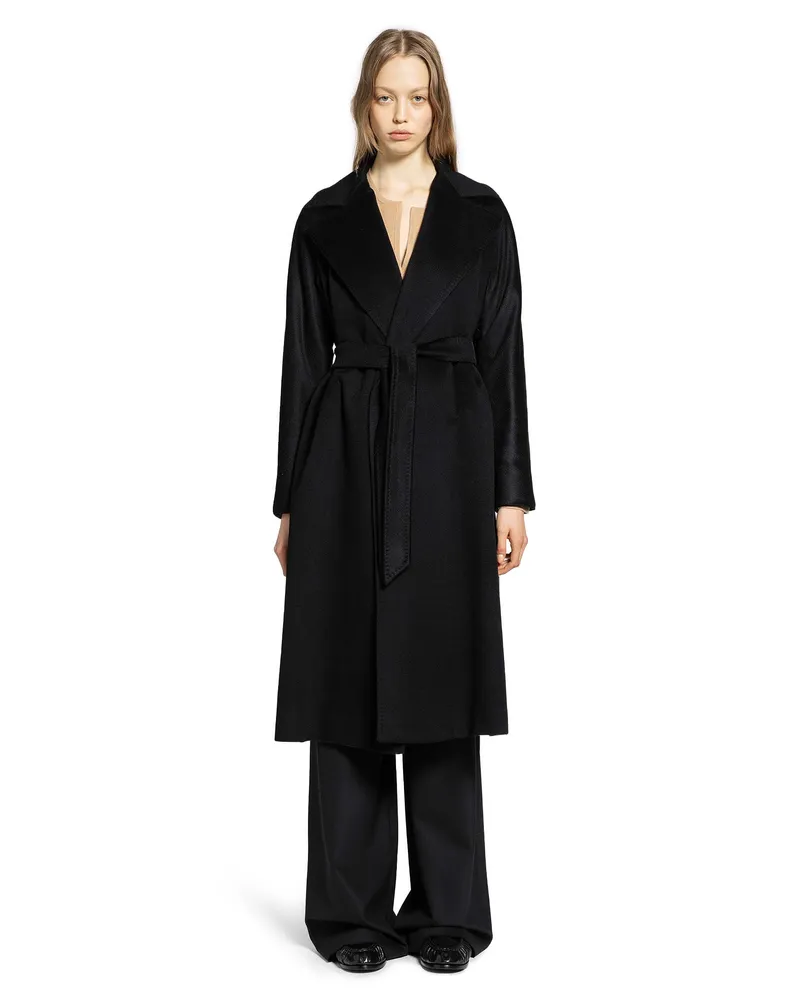 Max Mara Cashmere Robe Coat Black