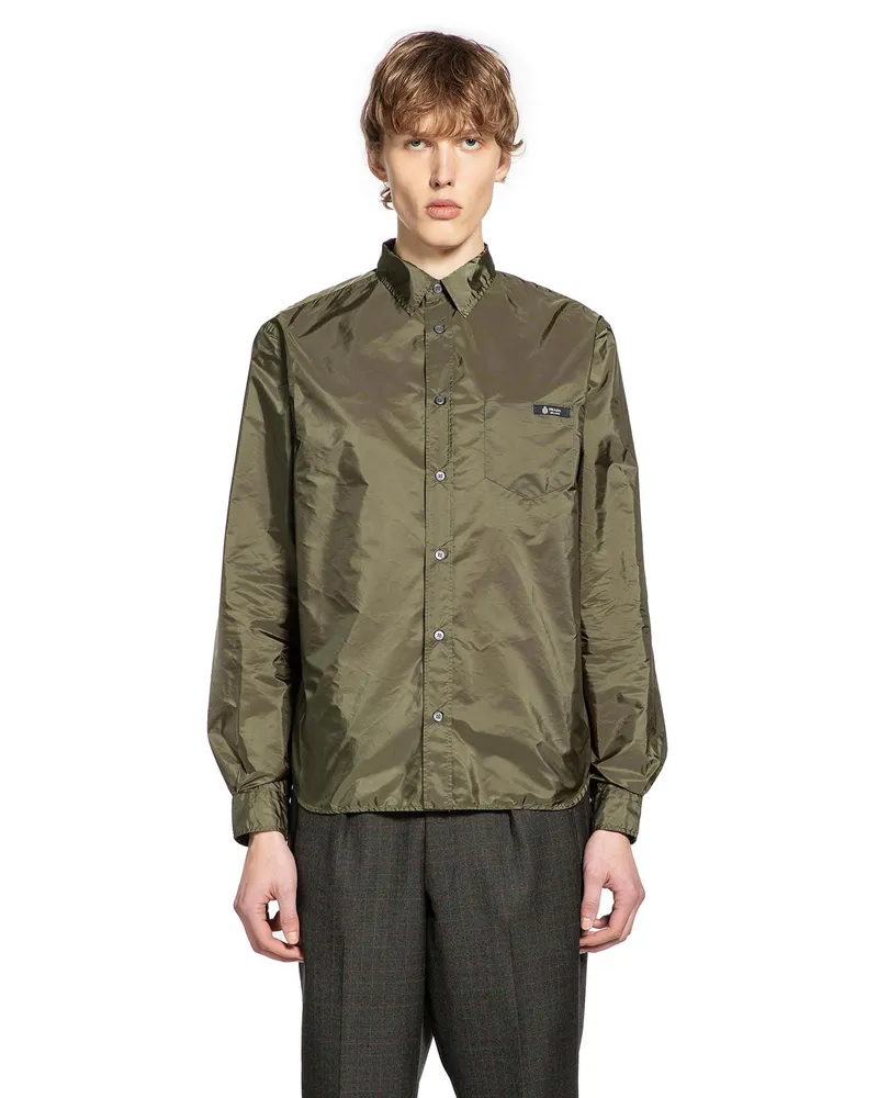 Prada Re-Nylon Shirt Green