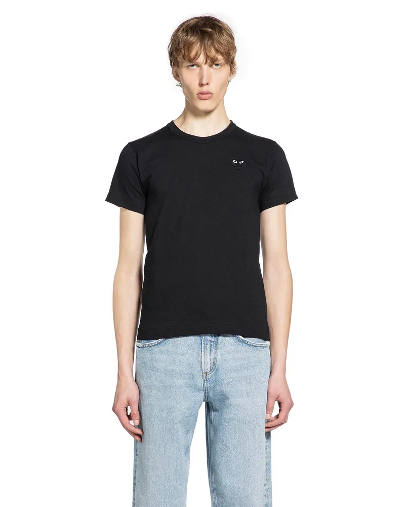 Comme des Garçons Heart Cotton T-Shirt Black