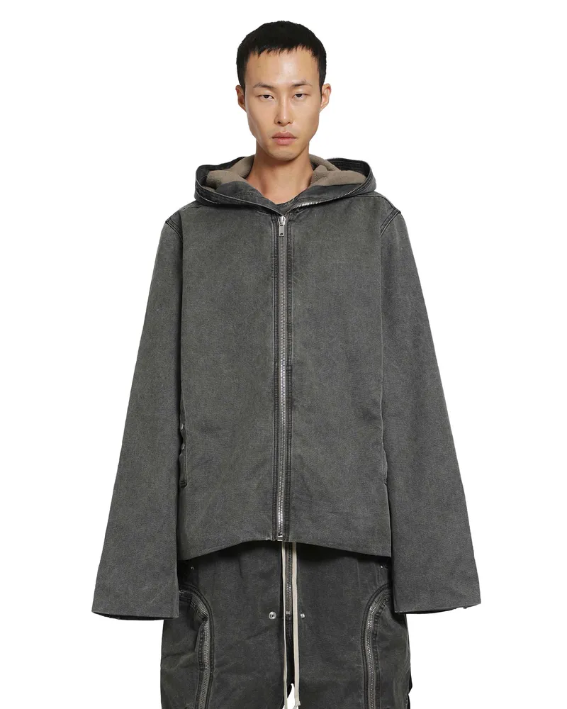 DRKSHDW by Rick Owens Gimp Zip Front Jacket Black