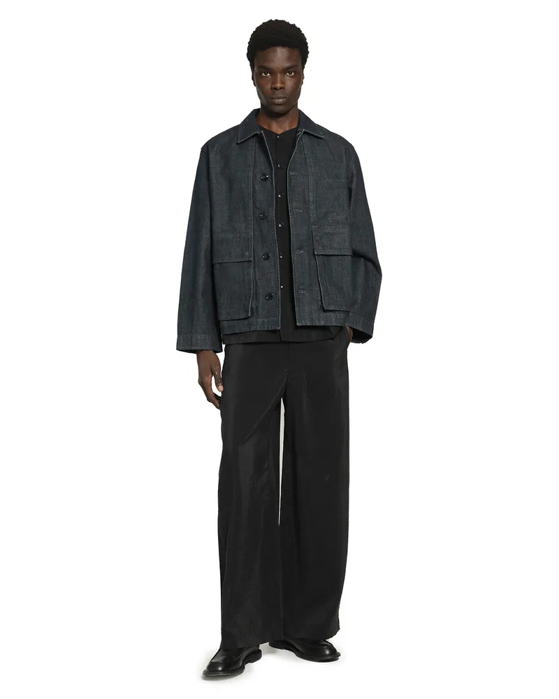 Christophe Lemaire Denim Boxy Jacket Blue