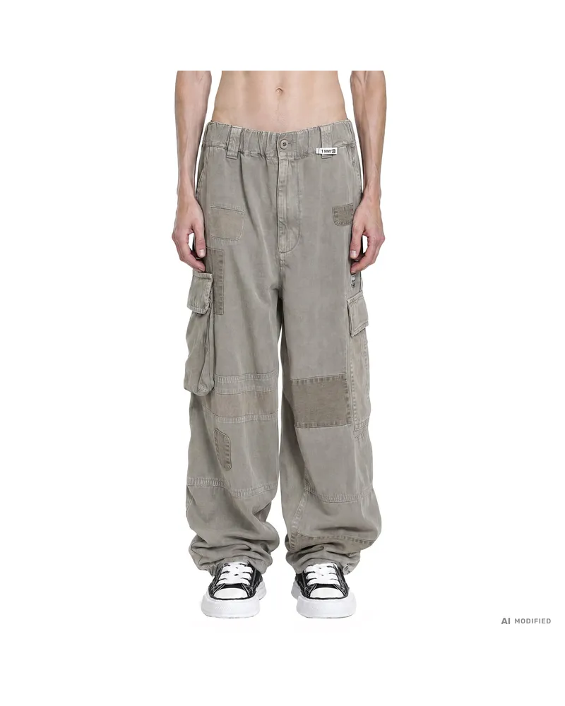MIHARAYASUHIRO Repair Cargo Trousers Grey