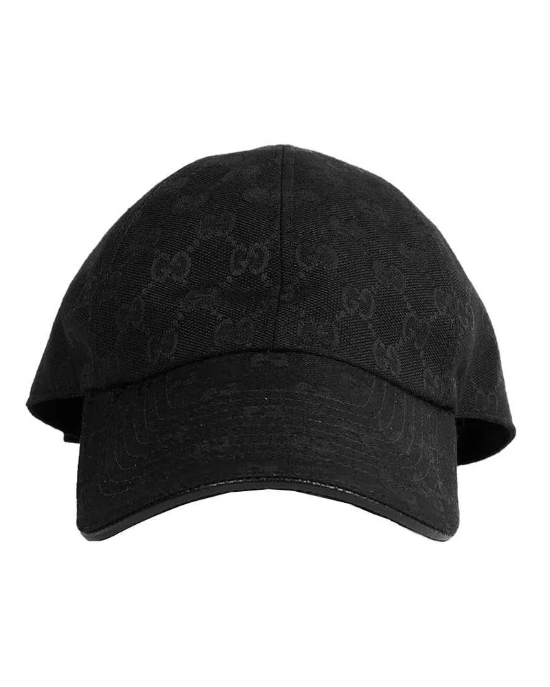 Gucci GG Cotton Canvas Baseball Cap Black