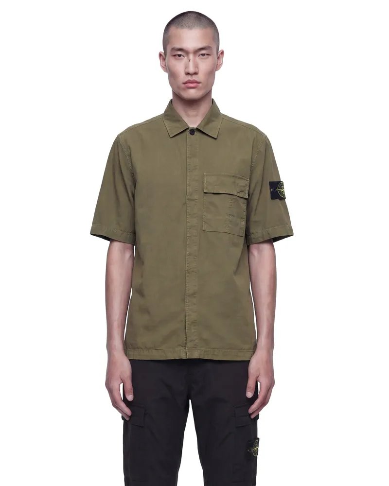 Stone Island 1200031 Short Sleeve Shirt Green