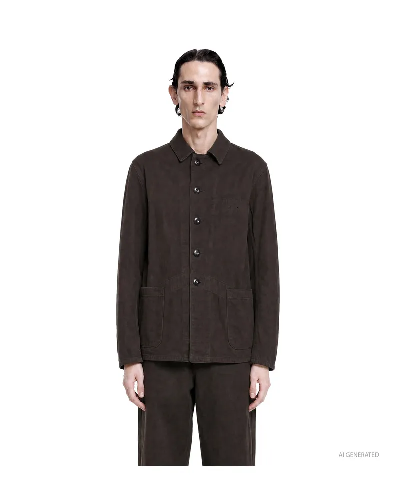 Taiga Takahashi LOT.329 British Postal Worker Jacket Brown