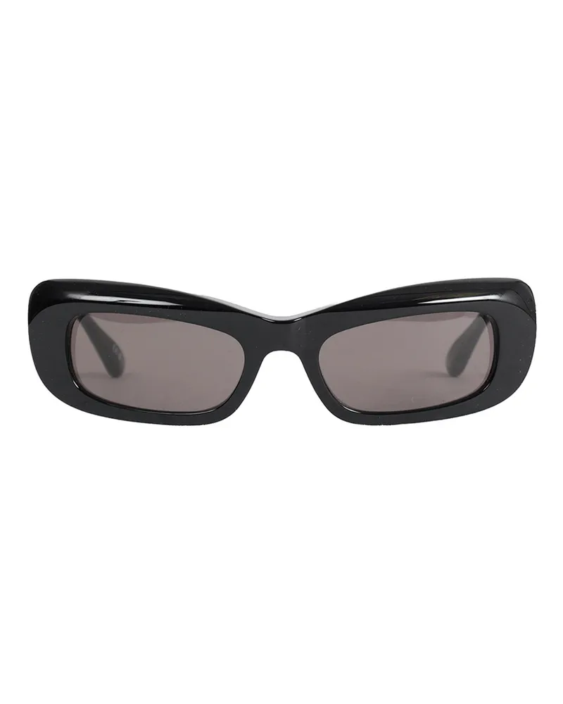 Balenciaga Diva Rectangle Sunglasses Black