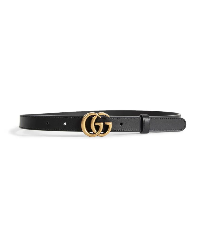 Gucci GG Marmont thin belt Black