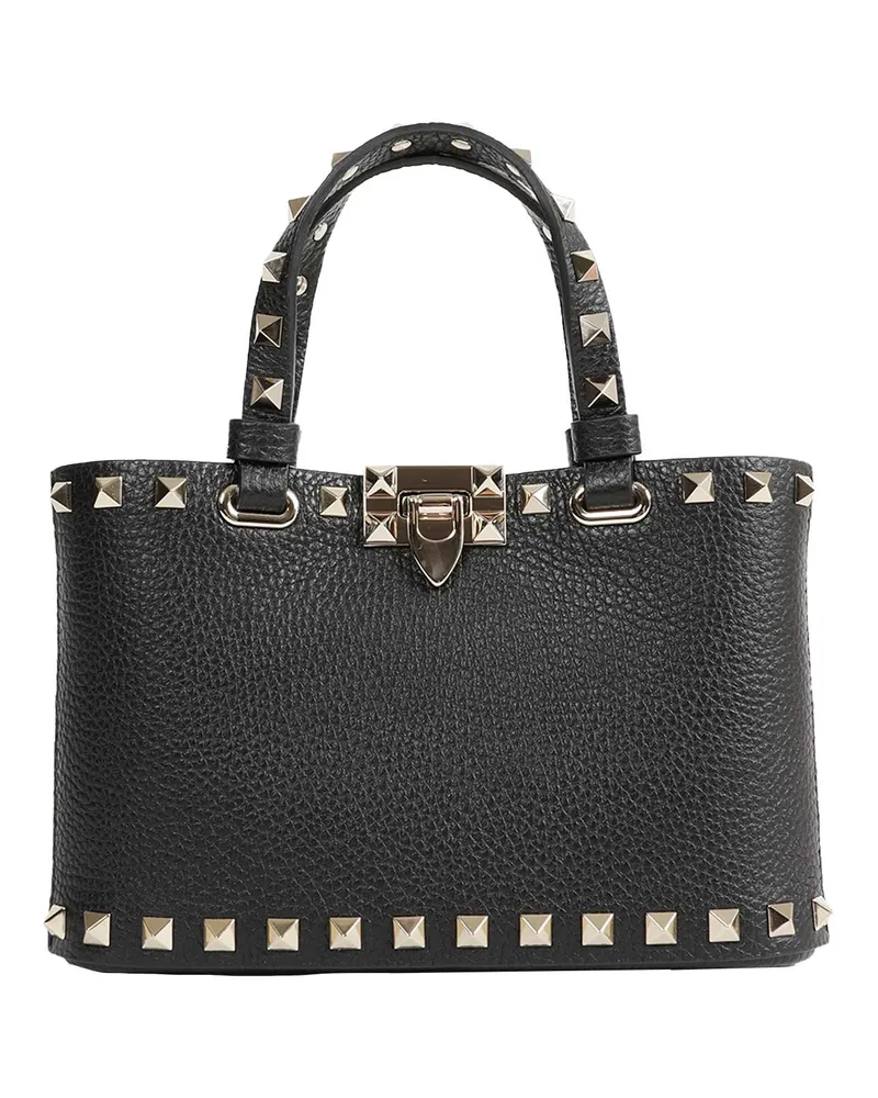 Valentino Garavani Rockstud Mini Shopping Bag Black