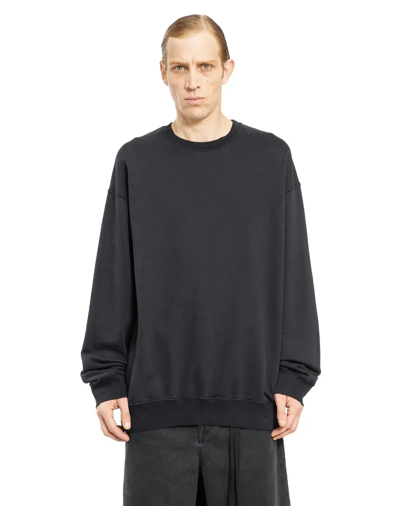 Ann Demeulemeester Wannes ''Smokey Eyes'' High-Comfort Sweatshirt Black