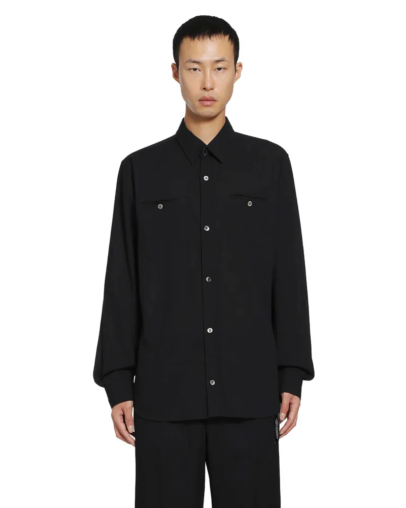 Undercover Cotton Gauze Shirt Black