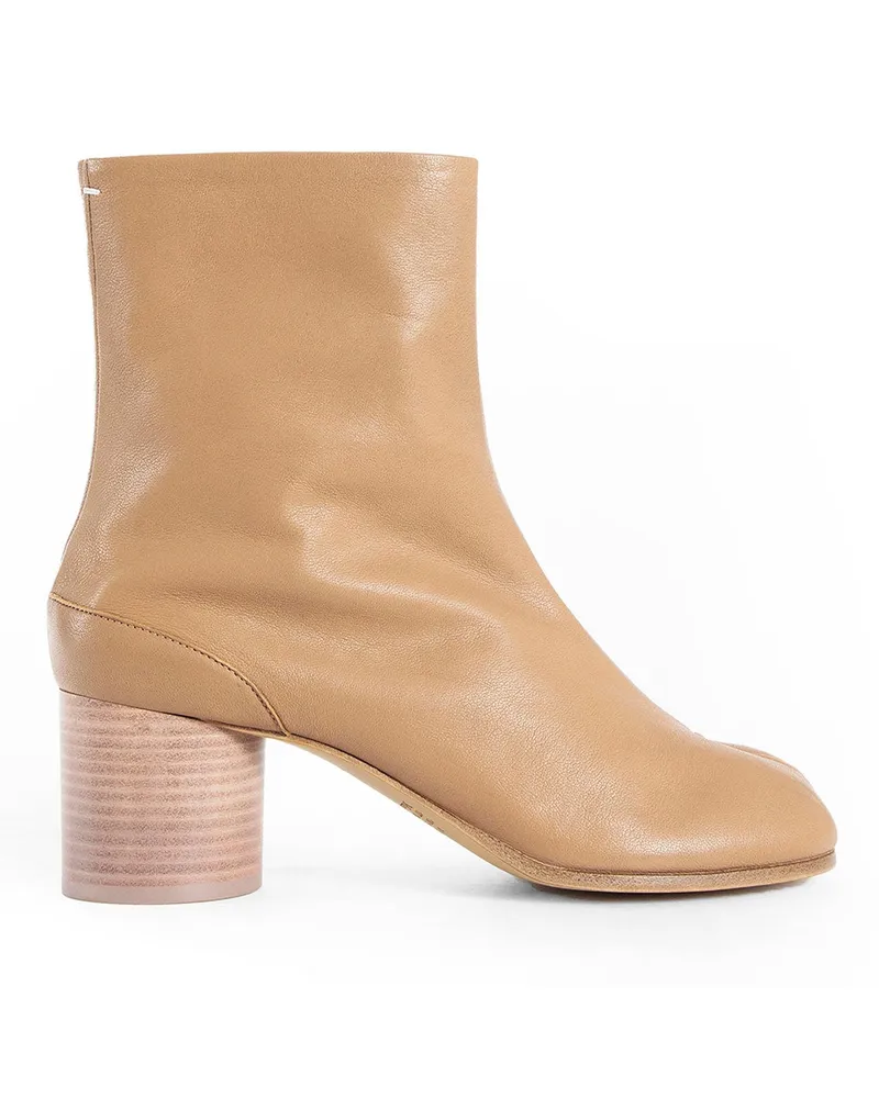 Maison Margiela Tabi Ankle Boots Beige