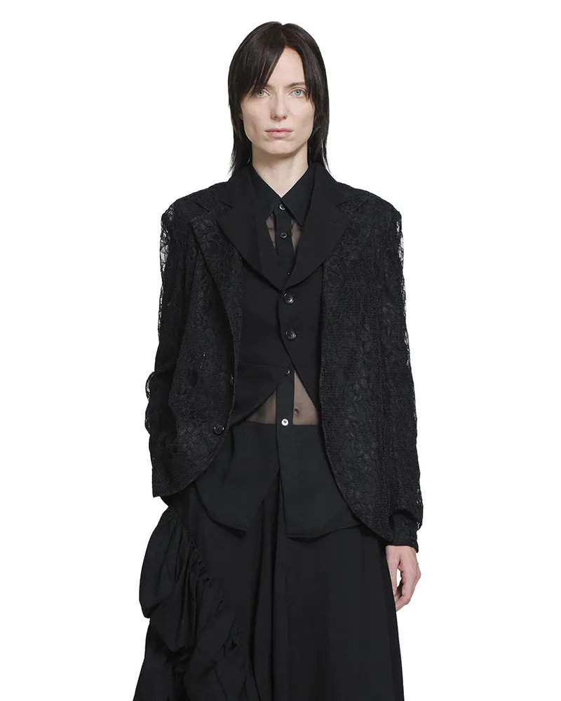 Comme des Garçons Lace Blazer Black