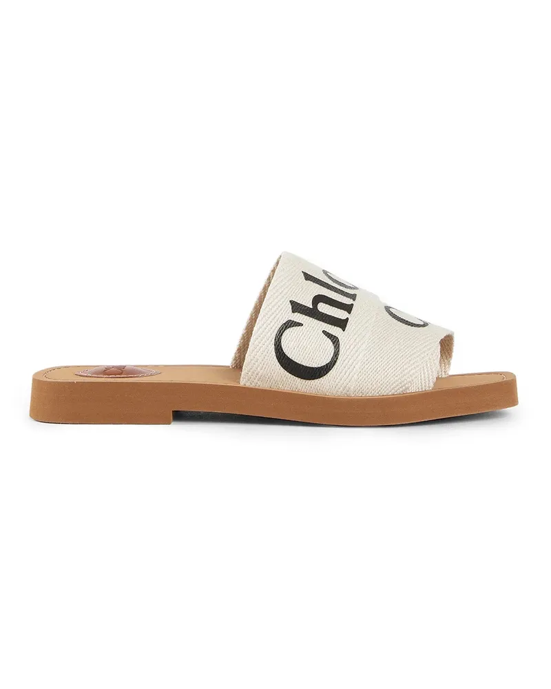 Chloé Woody Flat sandals White
