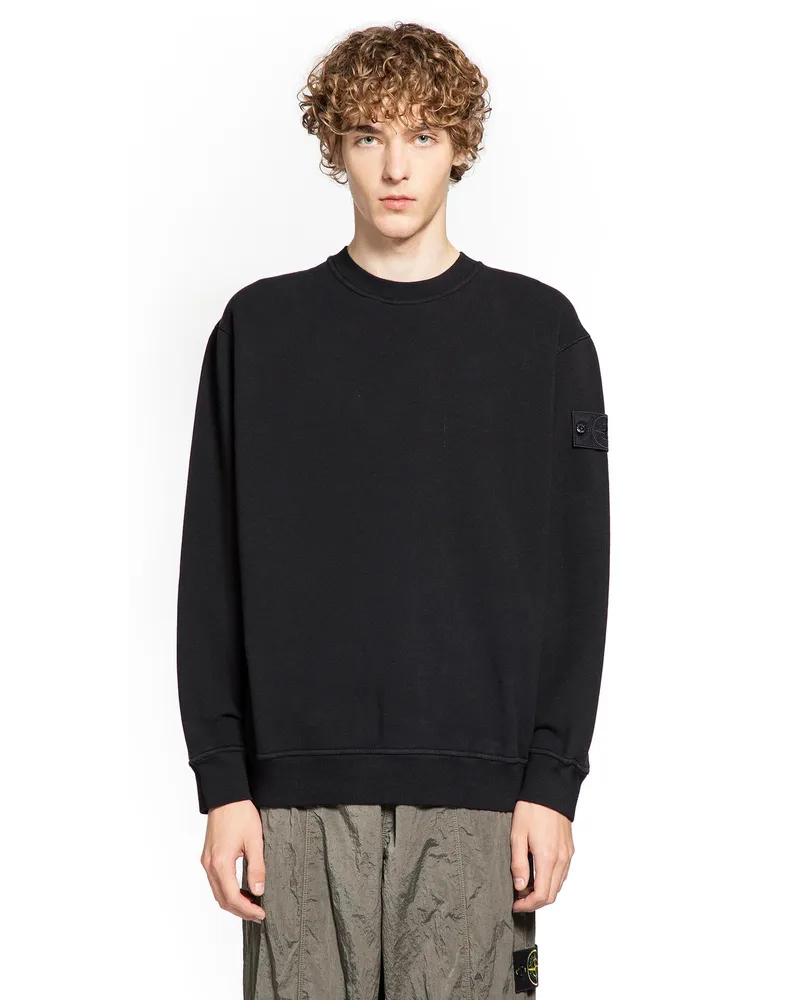 Stone Island MAN BLACK SWEATSHIRTS Black