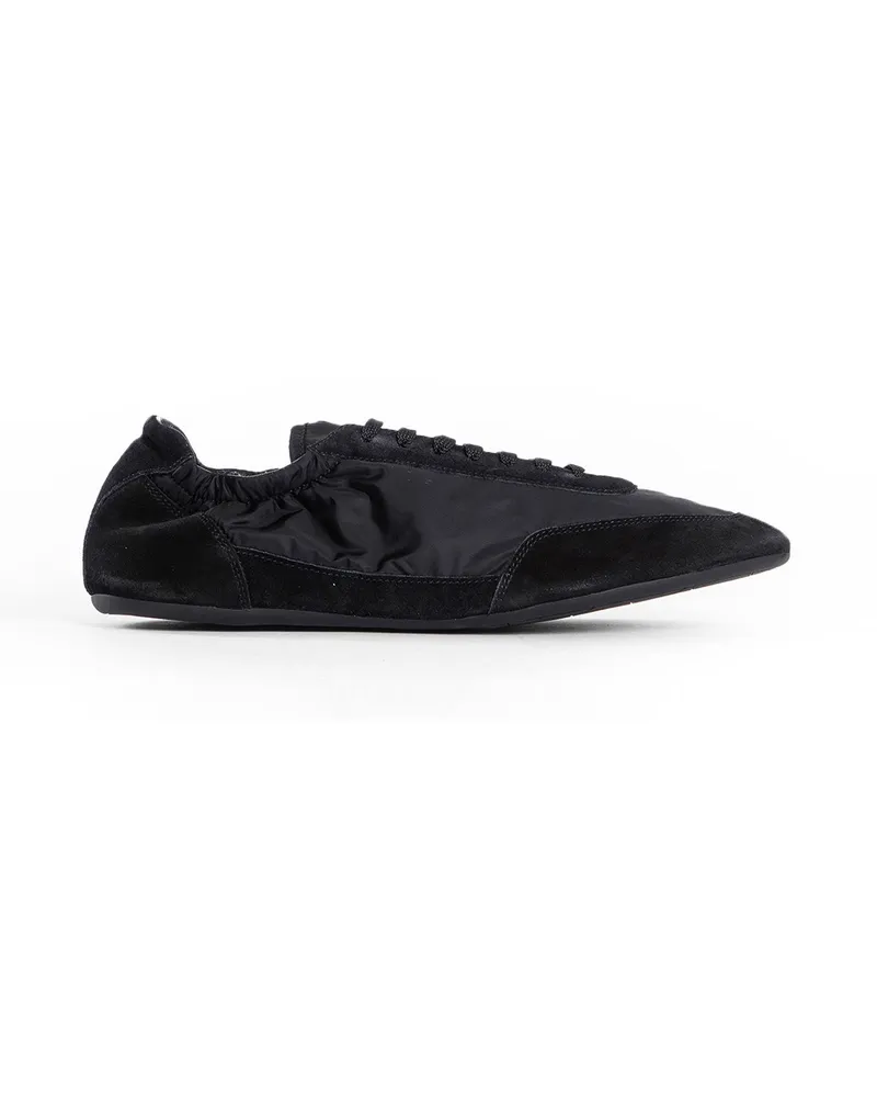 Prada Collapse Re-Nylon and Suede Sneakers Black