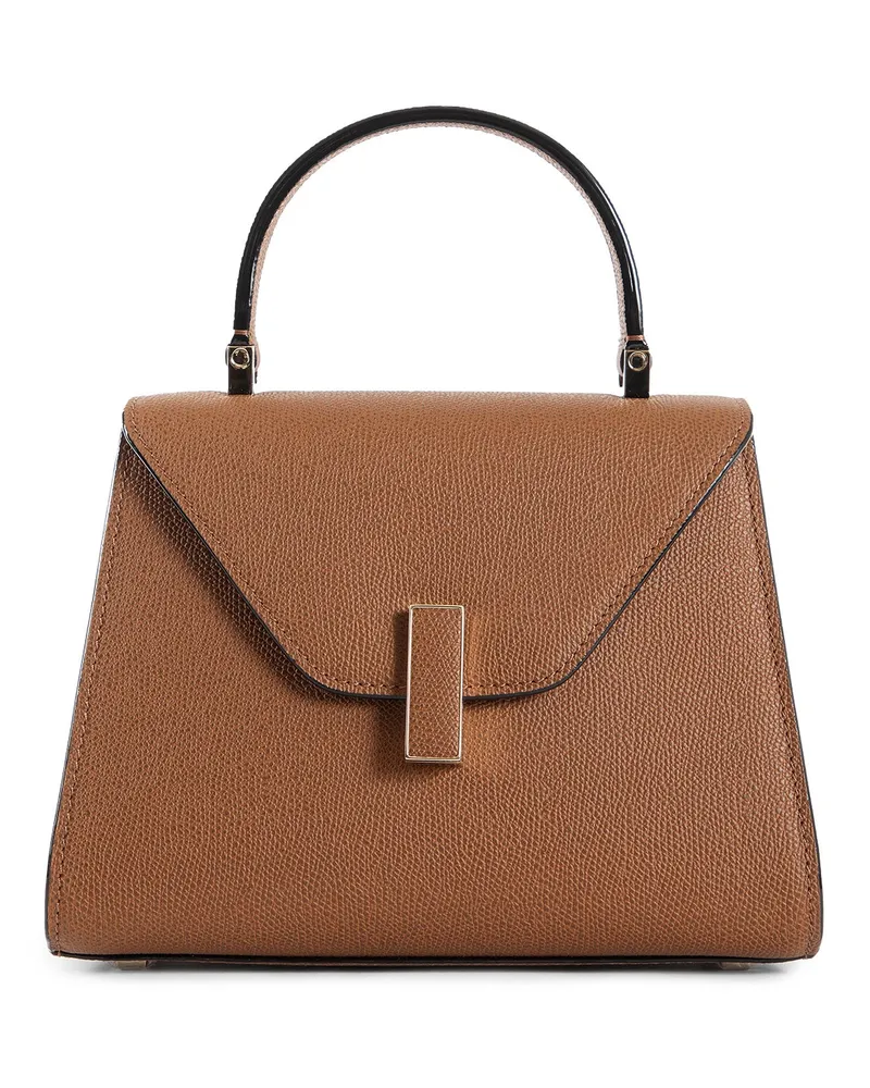 Valextra Late Iside Top Handle Mini Bag Brown