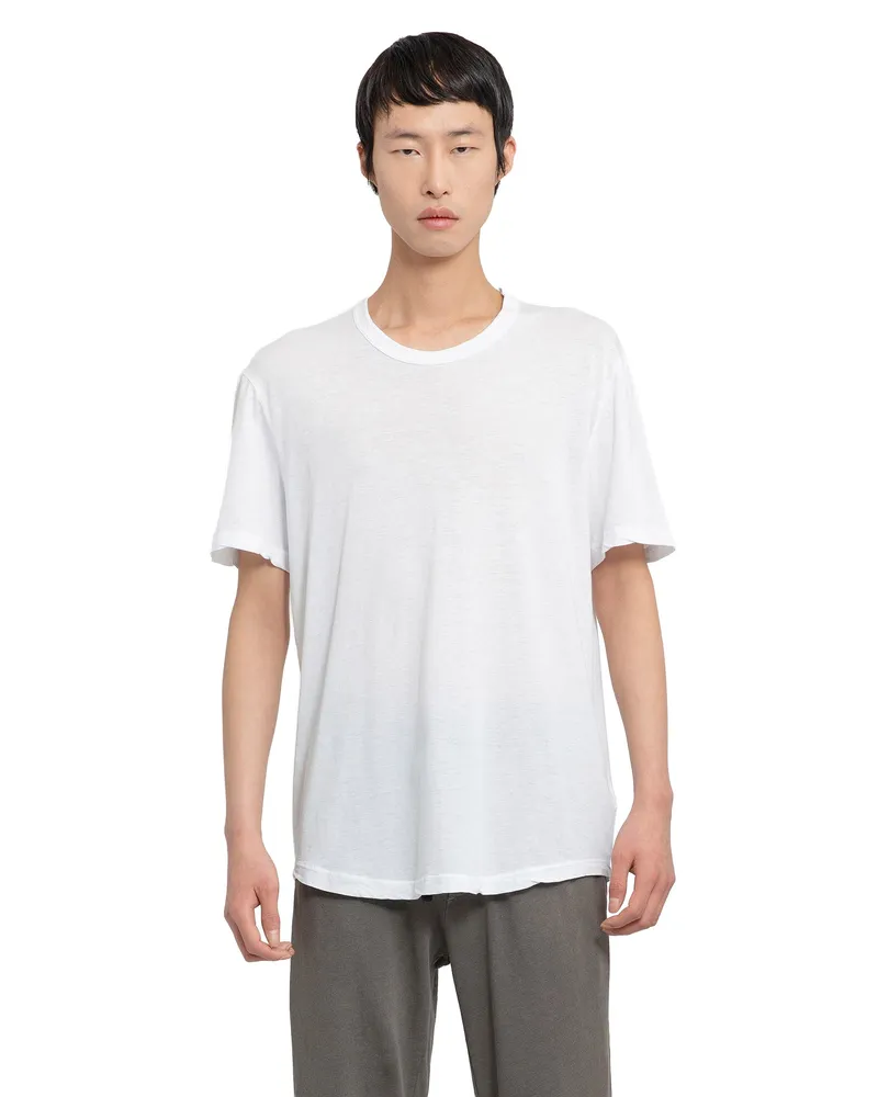 James Perse Clear Jersey Crew T-Shirt White