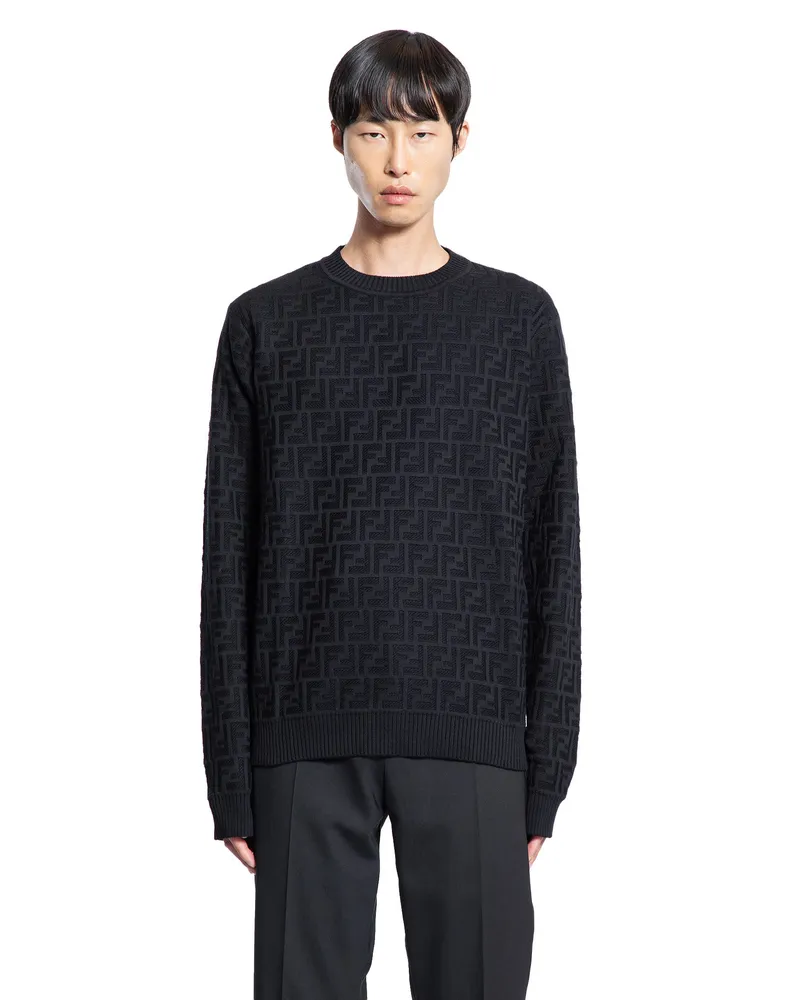 Fendi Jacquard Sweatshirt Black