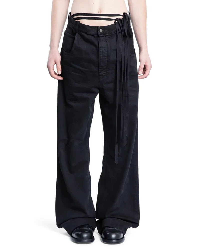 Ann Demeulemeester Michael 5 Pocket High Comfort Trousers Black