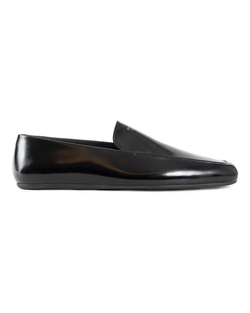 Prada Mocassini in pelle verniciata Black