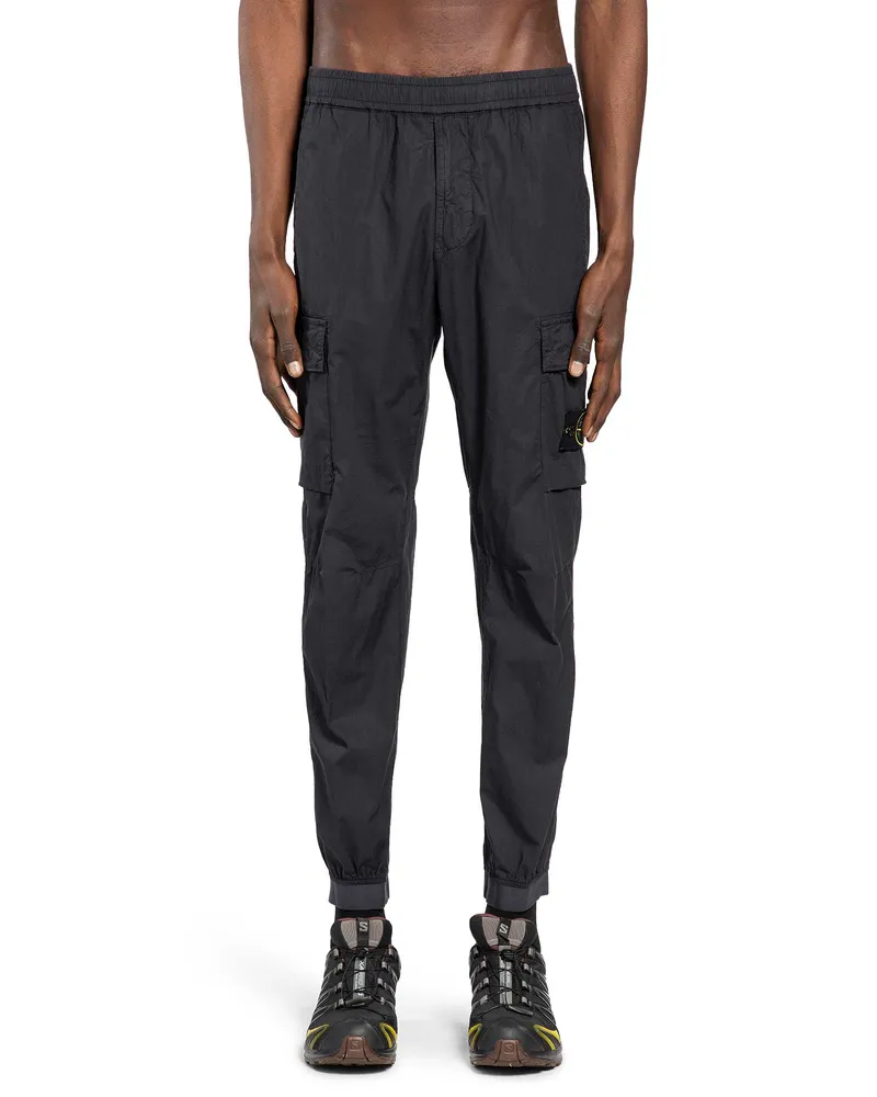 Stone Island 3100031 Cargo Trousers Black