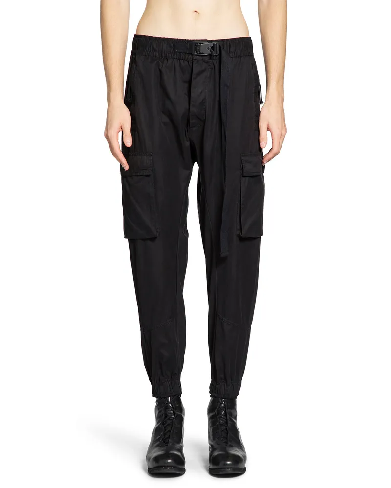 THOM KROM Cotton Nylon Cargo Sweatpants Black