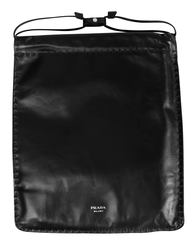 Prada Leather Pouch Black