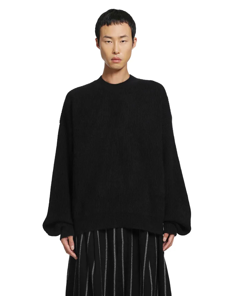 Uma Wang Raccoon Sweater Black