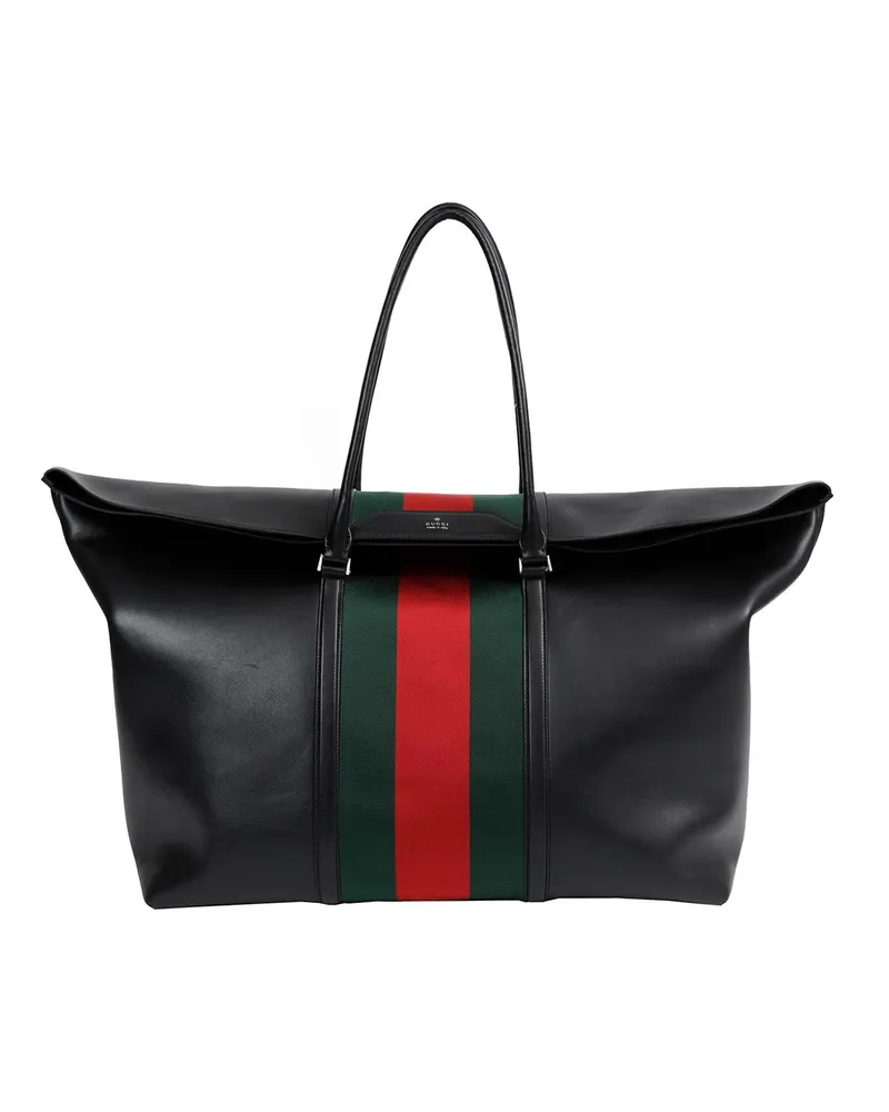 Gucci Mega Web Trademark Medium Duffle Bag Black