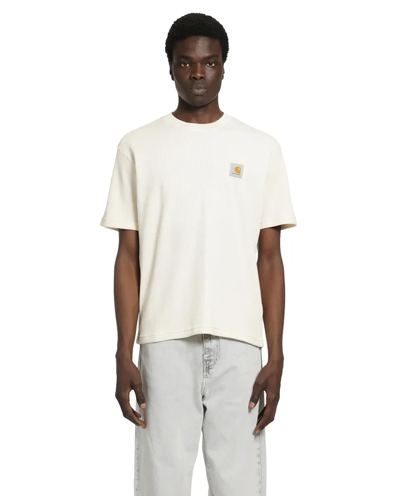 Carhartt WIP Nelson Waffle T-Shirt Off-white