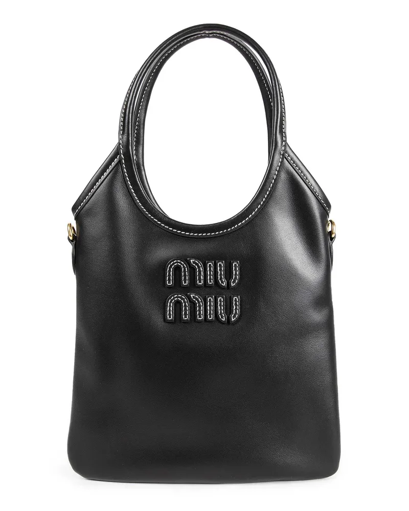 Miu Miu WOMAN BLACK SHOULDER BAGS Black