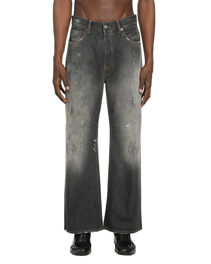 Acne Studios 2021 Washed Straight Leg Jeans Black