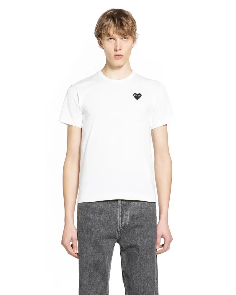 Comme des Garçons Heart Cotton T-Shirt White