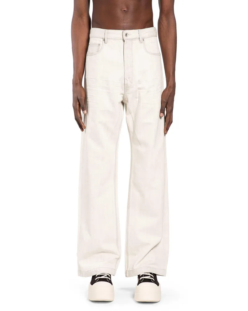 DRKSHDW by Rick Owens Temple Geth Jeans White