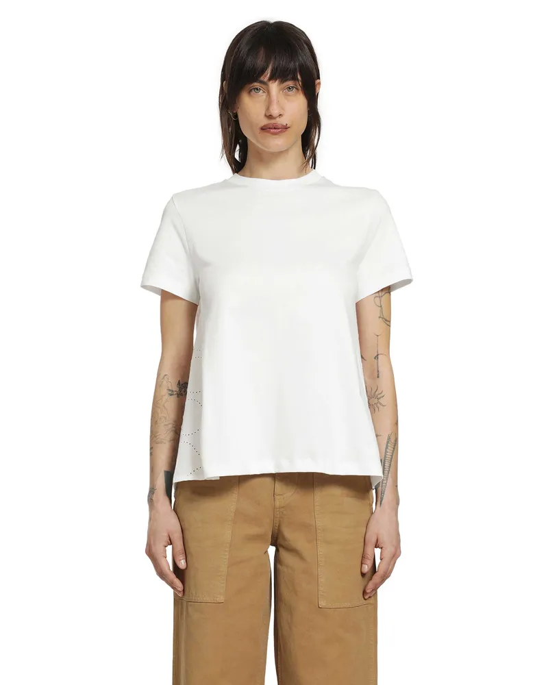 Moncler Cotton Jersey San Gallo T-Shirt White