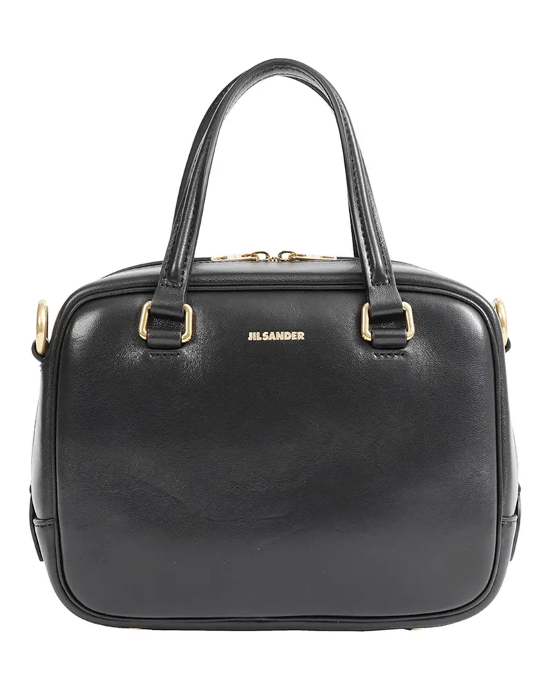 Jil Sander Small Leather Vision Bag Black
