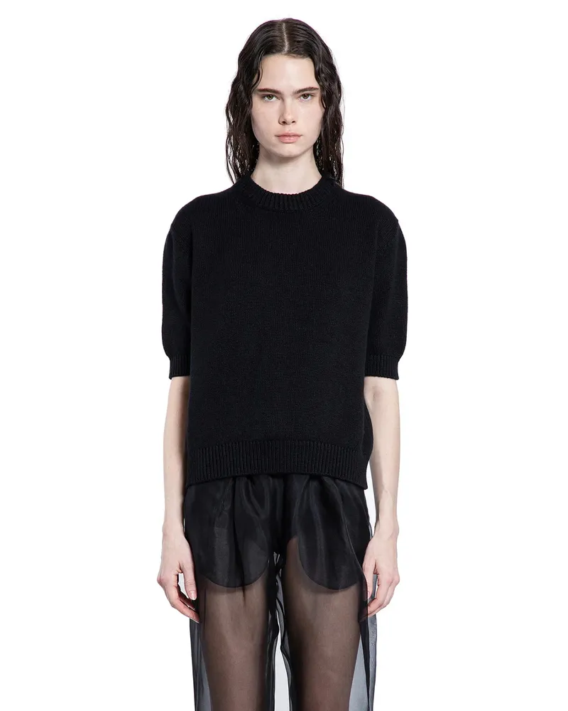 KHAITE WOMAN BLACK TOPS Black