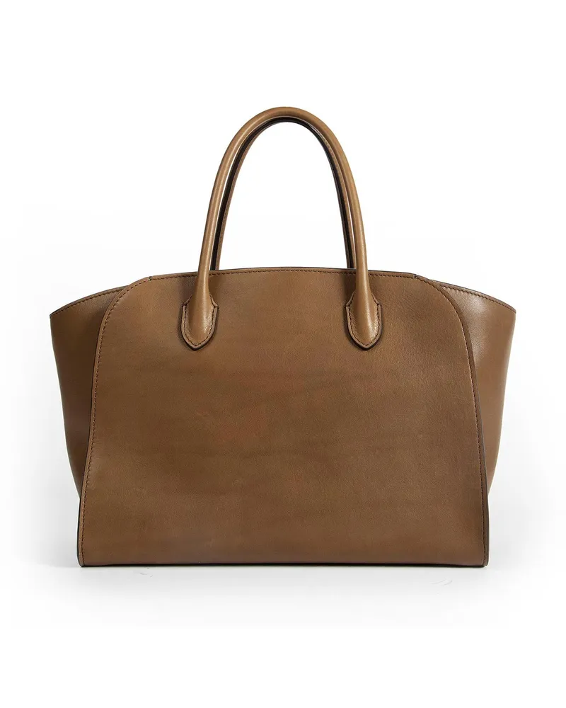 The Row Marlo 12 Bag in Leather Brown
