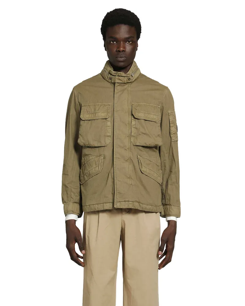 C.P. Company 50 Fili Waxed Field Jacket Green