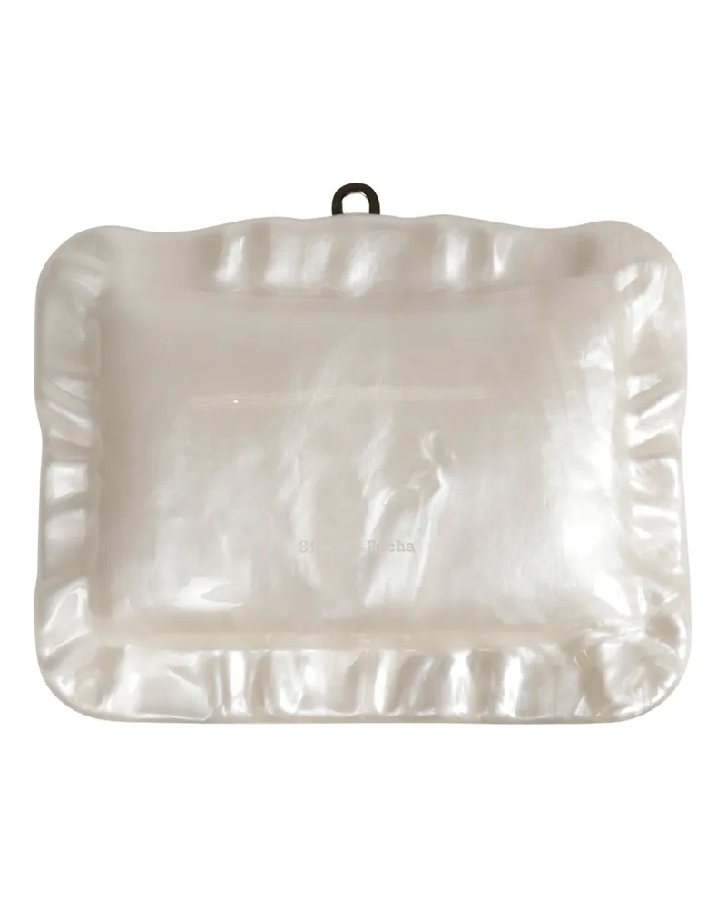 Simone Rocha Pearl Crossbody Pillowcase Bag White
