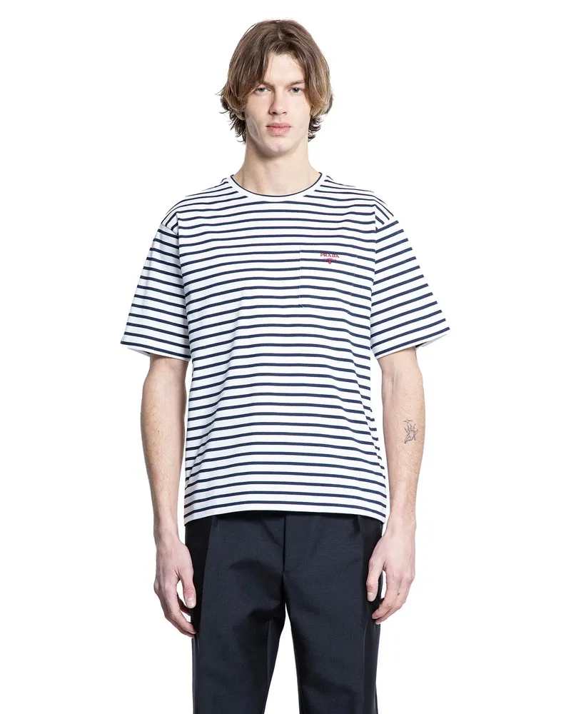 Prada MAN MULTICOLOR T-SHIRTS & TANK TOPS Multicolor