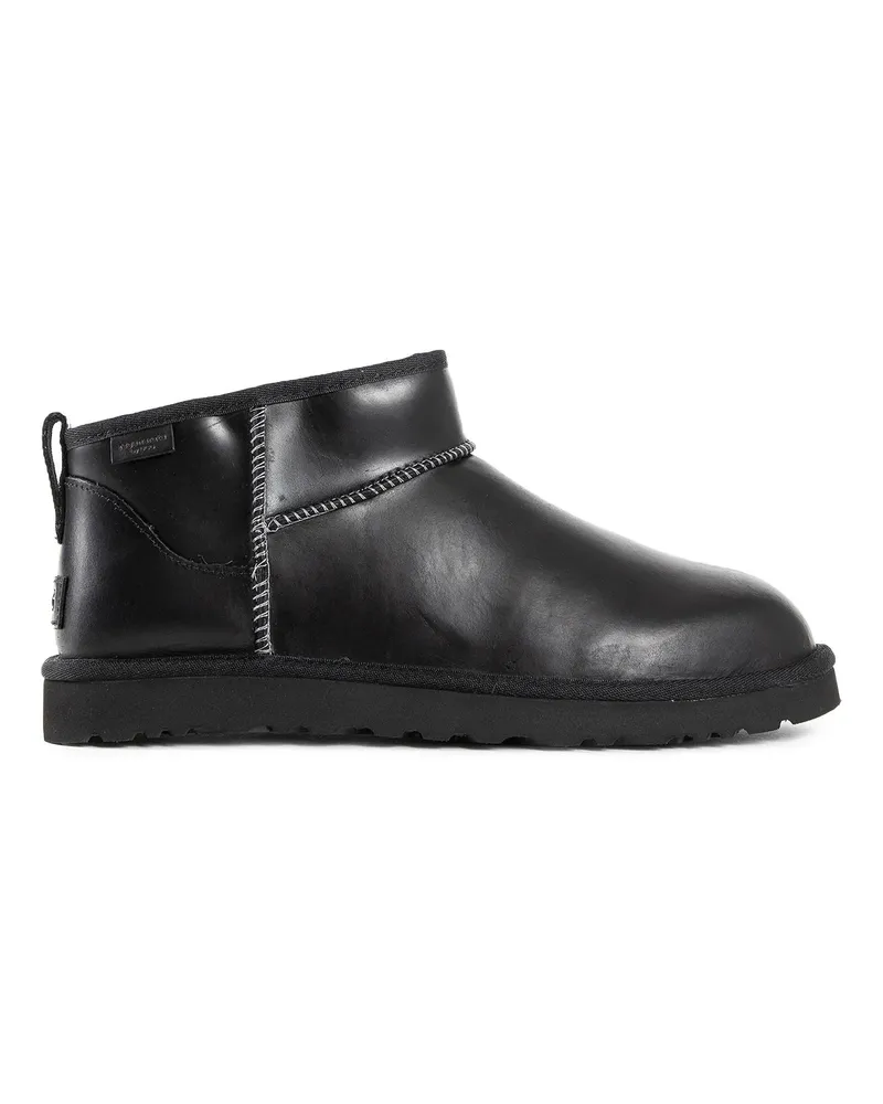 UGG Classic Ultra Mini Leather Regenerate Boots Black