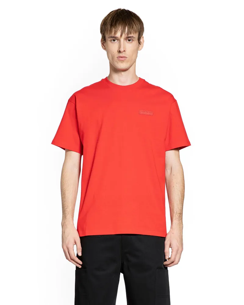 Givenchy Grosgrain Logo Label T-Shirt Red