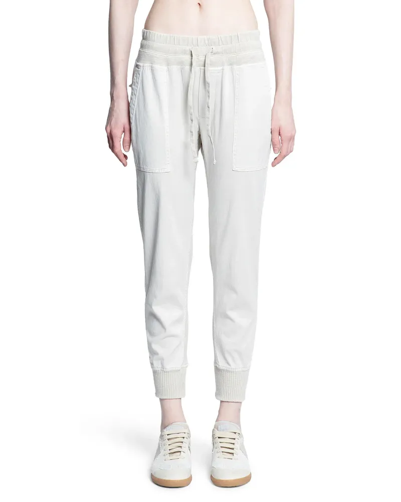 James Perse Pantaloni in Media Mista Off-white