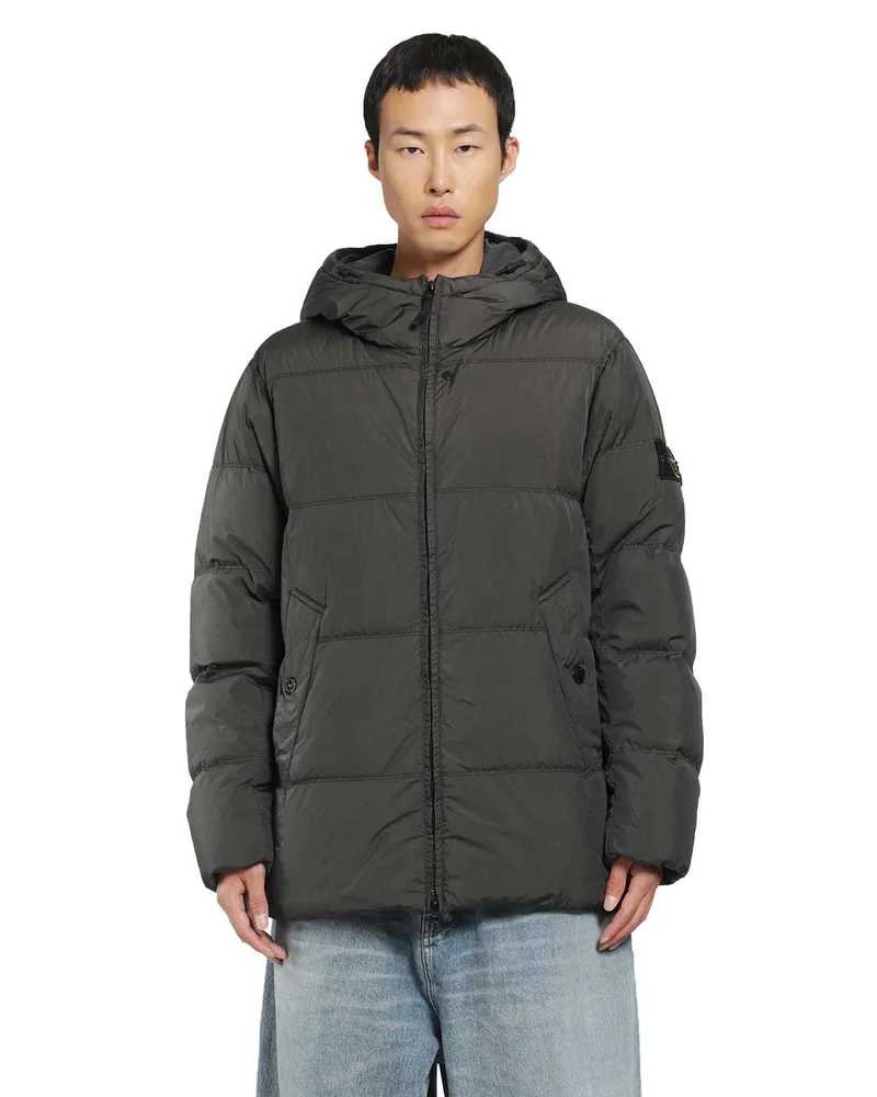 Stone Island 4100037 Crinkle Reps Down Jacket Grey