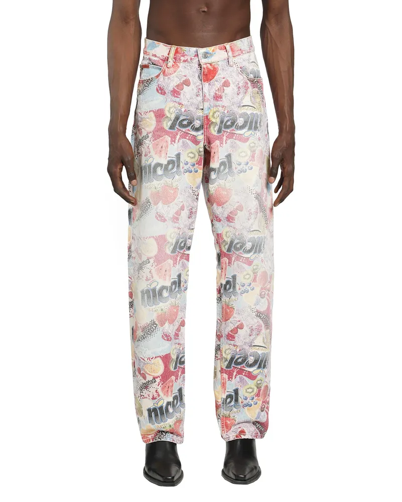 Martine Rose 5 Pocket Relaxed Fit Jeans Multicolor