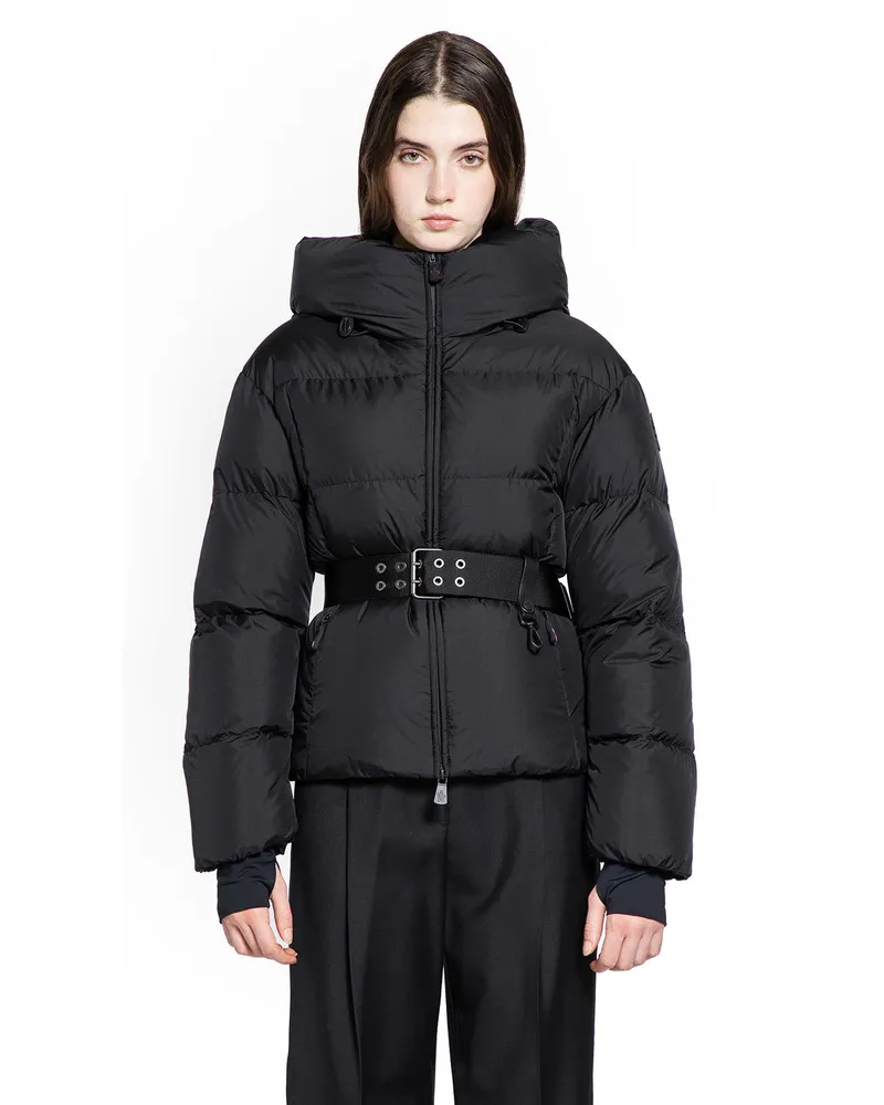 Moncler Nisene Hooded Short Down Jacket Black